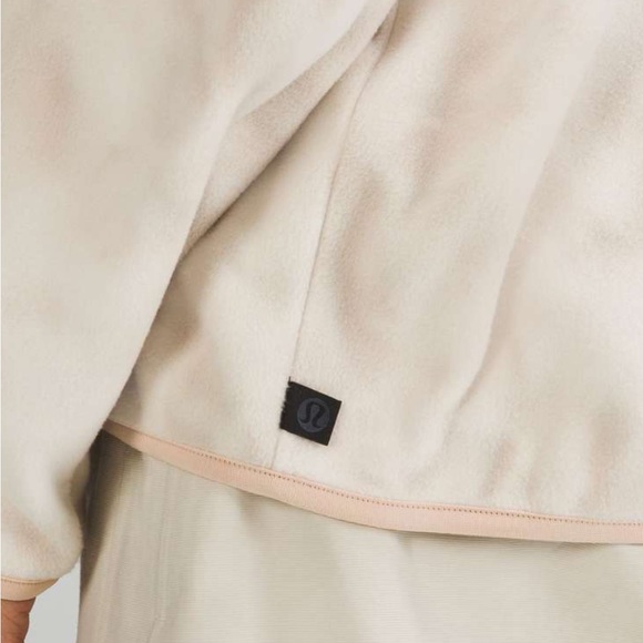 Lululemon Lab Fleece Crew Pullover size XL in light ivory cafe au lait - Picture 3 of 6
